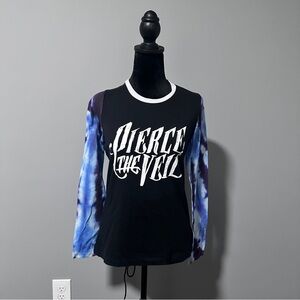 Hot Topic Rare Pierce the Veil Tie Dye Long Sleeve Shirt